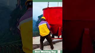 Best working day 2186 Concrete pouring process for bridge deck joints [upl. by Warrick]