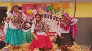 52 Gaj ka Daman Dance by girls of Chirag Public School Narwana [upl. by Gitel]