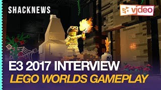 E3 2017 Lego Worlds Gameplay Interview [upl. by Eidob]