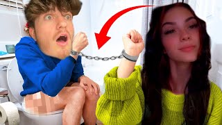 HANDCUFFED to My GIRLFRIEND for 24 HOURS [upl. by Fisken827]