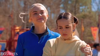 Legacies 3x01 Alyssa amp Lizzie Talk Lizzie Sticks Up For Josie [upl. by Isayg]