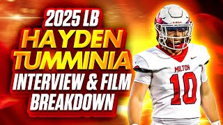 2025 LB Hayden Tumminia Interview amp Film Breakdown [upl. by Yelrihs]