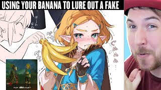 FAKE ZELDA CANT RESIST LINKS BANANA  Zelda Memes [upl. by Dusa]