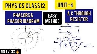 Physics Class 12th  Unit 4  Phasors amp Phasor Diagram  AC Through Resistor [upl. by Nicram547]