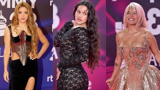 MEJORES VESTIDOS Premios Latin Grammy 2023 ALFOMBRA ROJA GRAMMYS 2023 [upl. by Allebasi]