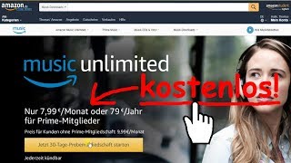 Begrenzte Zeit Kostenlos Musik von Amazon Music Unlimited laden amp speichern offline Tutorial [upl. by Gilboa]