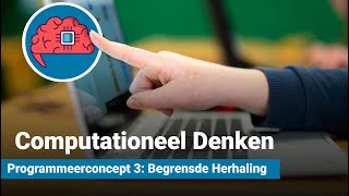 Computationeel Denken  Programmeerconcept 3 Begrensde Herhaling [upl. by Alegre83]