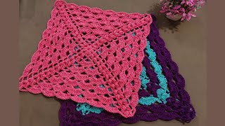 Crochet table mat for beginbershow to crochet a table matcrochet table runner tutorial [upl. by Aldredge]