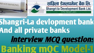 shangrila devlopmen bank New interview mcq banking [upl. by Oker177]