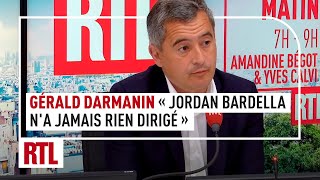 Gérald Darmanin  quotJordan Bardella na jamais rien dirigéquot [upl. by Lindgren]