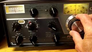 Dem of a vintage Drake R 4B Receiver radio for amateur radio and shortwave listening [upl. by Crain]