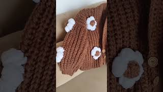 Chunky yarn Sweater pinterestaesthetic crochetsweater wintercollection girlwithshorthair7783 [upl. by Alleynad696]