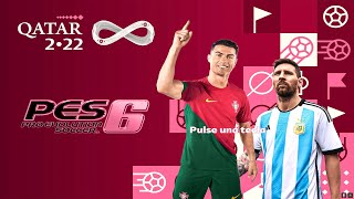 PES 6 Infinitty Patch Qatar 2022 Review amp Gameplay  Installation Tutorial  تحميل باتش كأس العالم [upl. by Hamrnand391]