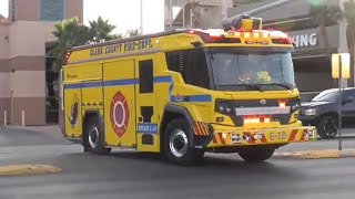 CLARK COUNTY FIRE DEPARTMENT NEW ENGINE 18 ROSENBAUER RTX ELECTRIC FIRE ENGINE [upl. by Merrie]