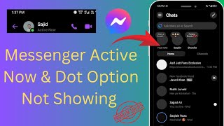 How To Fix Messenger Online Option Not ShowingOnline Friend not showingOnline Dot Not Showing2024 [upl. by Dar]