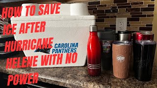 How To Save Ice After Hurricane Helene With No Power [upl. by Leahcam]