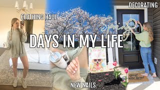 SPRING DAYS IN MY LIFE  spring haul decorating date night amp happy days [upl. by Yerga]