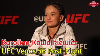 UFC Vegas 56 Karolina Kowalkiewicz Says Joanna Jedrzejczyk Set Up Camp At ATT Will Stay There [upl. by Amirak]