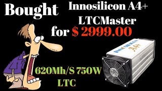 Bought for 299900 Innosilicon A4 LTCMaster Unboxing [upl. by Esined]