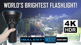 Worlds BRIGHTEST Flashlight  IMALENT MS32  200000 lumens [upl. by Ahtelrac]