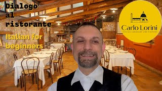 Dialogo al ristorante  Italian for beginners [upl. by Airamas]