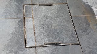 How To Set Up a Recessed Manhole Cover [upl. by Aliemaj883]