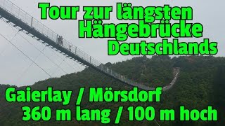 ✔DIE GRÖSSTE HÄNGESEILBRÜCKE Deutschlands Geierlay in Mörsdorf Tour und Überquerung mit Frau Brehm [upl. by Jessamyn135]