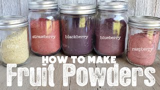 How to Make and Use Fruit Powders  Dehydrating Blueberries  The Purposeful Pantry [upl. by Aihsiyt]