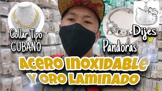 😱PRECIOS DE LOCURA🤯en Acero inoxidable y Oro Laminado🤩Pulseras Duo🎁Letras💎Collares📿Pandoras🧿 CDMX😉 [upl. by Ttcos]