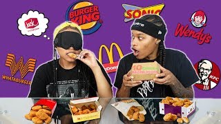 BLINDFOLDED CHICKEN NUGGET TASTE TEST IMPOSSIBLE [upl. by Nnomae]