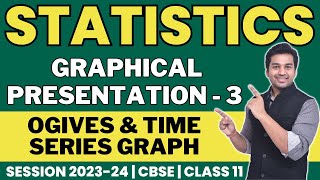 How to Prepare Ogives   Graphical Presentation  3  Class 11  Statistics  CA Parag Gupta [upl. by Hnid]