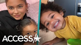 Kylie Jenner Shares NeverBeforeSeen Pics Of Stormi On Birthday [upl. by Letnwahs]