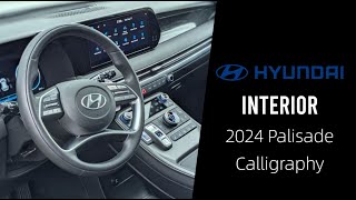 2024 Hyundai Palisade Calligraphy Night Edition Interior  Detailed Walkthrough [upl. by Brecher505]