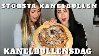 KANELBULLENS DAG ♥  Bakar en SJUKT stor kanelbulle [upl. by Rahmann98]