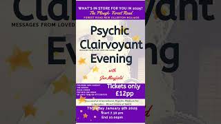 Psychic and Clairvoyant evening with Jan [upl. by Ydeh]