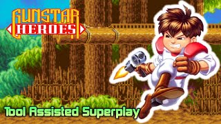 【TAS】 Gunstar Heroes SEGA GENESIS [upl. by Amasa251]