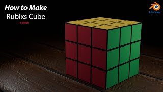 quotHow to Model a 3D Rubiks Cube in Blender – Beginner Tutorialquot blenderguru blender rubikscube [upl. by Acirtap]