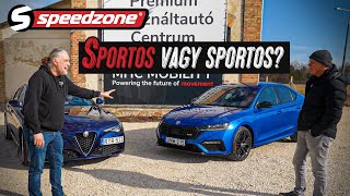 Alfa Giulia 2019Octavia vRS 2021 Sportos vagy sportos  Speedzone használtteszt [upl. by Roch]