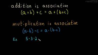 12 Associative Property of Addition and Multiplication [upl. by Atilrak570]