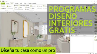 📐PROGRAMAS de DISEÑO de INTERIORES GRATIS Los 9 mejores [upl. by Mohn255]