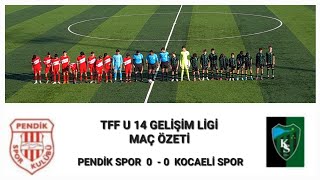 TFF U14 LİGİ PENDİK SPOR 0  0 KOCAELİ SPOR [upl. by Angelis]