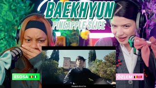 백현 BAEKHYUN Pineapple Slice MV reaction [upl. by Caty906]