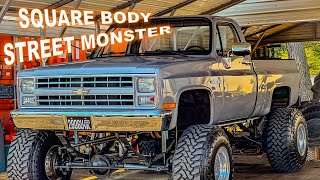 CUSTOM LIFTED CHEVROLET SQUARE BODY STREET MONSTER  SUPER CLEAN AND READY TO BLOW YOU AWAY [upl. by Kaczer]