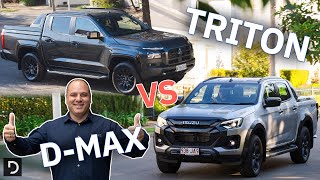 Should I Buy A 2024 Mitsubishi Triton GSR Or An Isuzu DMax XTerrain  Drivecomau [upl. by Adella75]