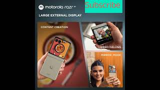 Motorola razr 50 Beach Sand 8GB RAM 256GB Storage  36quot External AMOLED Display smartphone [upl. by Ttayh367]