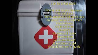 15 First Aid Kit amp Items for Emergency Management at Home  Pharmacist SRaz [upl. by Enovahs]