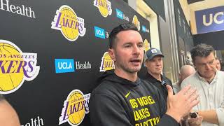 JJ Redick Gives Lakers Injury Update PLUS Talks Dalton Knecht [upl. by Bonnice741]