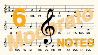 Treble G Clef Do Re Si Read the LA Note in Less Than 2 Minutes Moderato 6 Notes [upl. by Erwin]