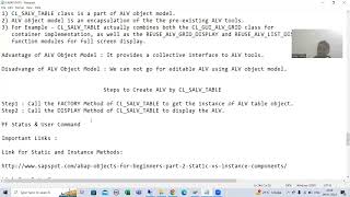 90  ABAP OOPS  ALV by CLSALVTABLEFactory Method  PF Status and User Command Part1 [upl. by Tedie218]