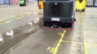 Beta Solutions SC8000 Ride On Scrubber Dyrer Demo  Warehouse [upl. by Nytnerb5]